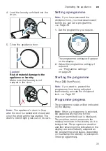 Preview for 31 page of Bosch WTU87RH1ES Installation And Operating Instructions Manual