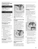 Preview for 63 page of Bosch WTVC8530UC - Vision 800 Series Gas Dryer Operating And Installation Instructions