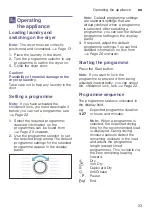 Preview for 23 page of Bosch WTW85460BY Installation And Operating Instructions Manual