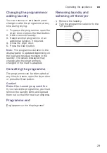 Preview for 29 page of Bosch WTW854S9SN Installation And Operating Instructions Manual