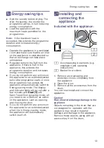 Preview for 13 page of Bosch WTW87F91CH Installation And Operating Instructions Manual