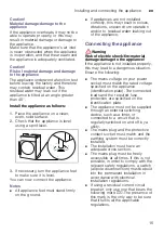 Preview for 15 page of Bosch WTW87F91CH Installation And Operating Instructions Manual