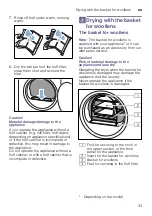 Preview for 33 page of Bosch WTW87F91CH Installation And Operating Instructions Manual