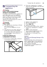 Preview for 41 page of Bosch WTW87F91CH Installation And Operating Instructions Manual