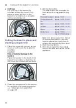 Preview for 50 page of Bosch WTX87EH0ES Installation And Operating Instructions Manual