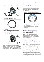 Preview for 29 page of Bosch WTX87P90IL Installation And Operating Instructions Manual