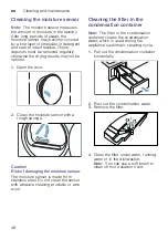 Preview for 48 page of Bosch WTX87P90IL Installation And Operating Instructions Manual