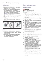 Preview for 42 page of Bosch WVG30441EU Instruction Manual And Installation Instructions