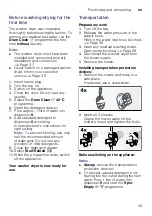 Preview for 43 page of Bosch WVG30441EU Instruction Manual And Installation Instructions