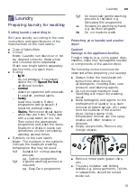 Preview for 13 page of Bosch WVG30460IN Instruction Manual And Installation Instructions