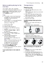 Preview for 43 page of Bosch WVG30460IN Instruction Manual And Installation Instructions