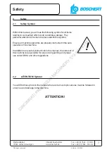 Preview for 7 page of Boschert EAGLE Operating Instructions And Spare Parts List