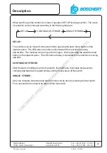 Preview for 21 page of Boschert EAGLE Operating Instructions And Spare Parts List