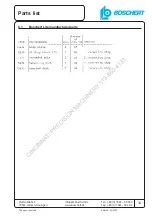 Preview for 34 page of Boschert EAGLE Operating Instructions And Spare Parts List