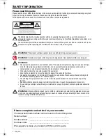 Preview for 2 page of Bose Solo TV Sound Operating Manual