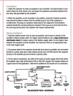 Preview for 4 page of Boss Audio Systems CAP4C User Manual