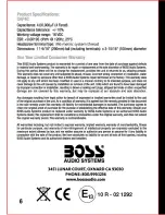 Preview for 7 page of Boss Audio Systems CAP4C User Manual