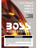 Boss Audio Systems CPBK3.5 User Manual preview