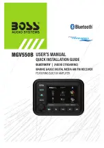 Boss Audio Systems MGV550B User Manual preview