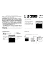 Preview for 2 page of Boss DRP Instructions Manual