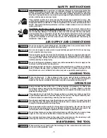 Preview for 3 page of Bostitch 103618REVE Operation And Maintenance Manual