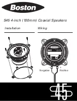 Preview for 2 page of Boston Acoustics S45 Specifications