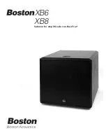 Preview for 9 page of Boston Acoustics XB6 User Manual