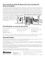 Preview for 16 page of Boston Acoustics XB6 User Manual