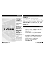 Preview for 3 page of Bowens QUAD2400 Instruction Manual