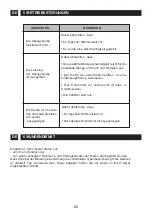 Preview for 62 page of Brandt AG826 Instructions For Installation And Use Manual