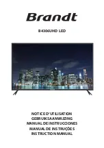 Preview for 2 page of Brandt B4306UHD LED Instruction Manual