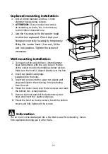 Preview for 21 page of Brandt BHC6601B Manual