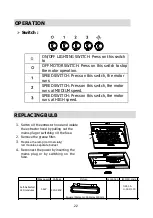 Preview for 22 page of Brandt BHC6601B Manual