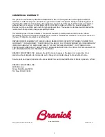 Preview for 7 page of Branick S-FLL Installation, Operation And Repair Parts Information