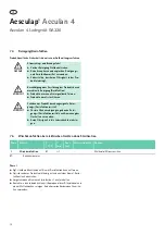 Preview for 20 page of Braun Aesculap GA320 Instructions For Use/Technical Description