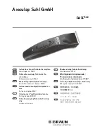 Braun BASECut Aesculap XT407 Instructions For Use Manual preview