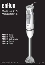 Preview for 1 page of Braun MULTIQUICK 5 MR 500 SOUP Use Instructions