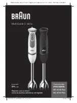 Braun MultiQuick 5 Vario MQ 5060 Plus Manual preview