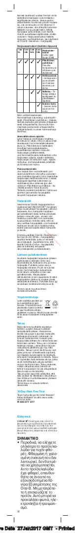 Preview for 22 page of Braun Oral-B PRO 1000 Manual