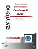 Preview for 1 page of BraunAbility Century 2 CLXT Owner'S Manual