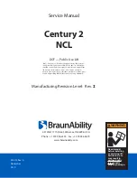 Preview for 1 page of BraunAbility Century 2 NCL Series Service Manual