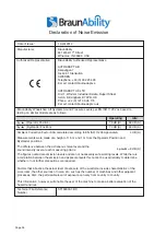 Preview for 38 page of BraunAbility L1100IB4061RP-2 Owner'S Manual