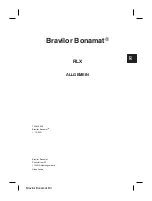 Preview for 27 page of BRAVILOR BONAMAT RLX 131 Operating Instructions Manual