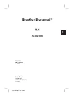 Preview for 39 page of BRAVILOR BONAMAT RLX 131 Operating Instructions Manual