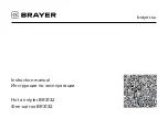 Preview for 1 page of BRAYER BR3132 Instruction Manual