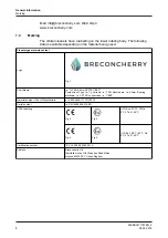 Preview for 6 page of Breconcherry Planetary Gear PEEK Operating Instruction