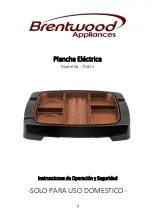 Preview for 7 page of Brentwood Appliances TS-825 Operating And Safety Instructions Manual