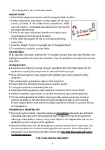 Preview for 6 page of Brentwood Select MG-1800S Operating And Safety Instructions Manual