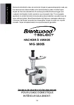 Preview for 14 page of Brentwood Select MG-1800S Operating And Safety Instructions Manual