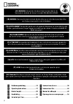 Preview for 2 page of Bresser NATIONAL GEOGRAPHIC TELESCOPES WITH AZ MOUNT Operating Instructions Manual